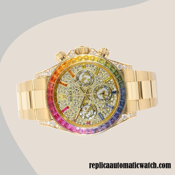 replica automatic Rolex Daytona 116598RBOW Mingzhu Engine Men's Gold-tone - Image 3