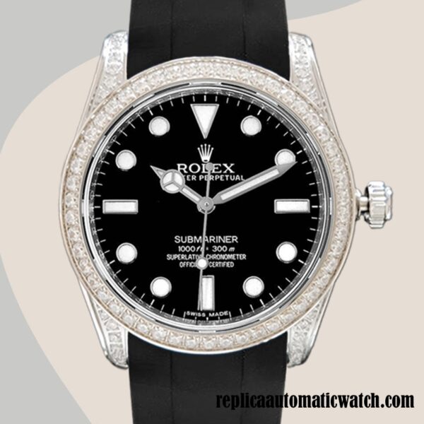 replica automatic Rolex Submariner Men's 116610 Rolex Calibre 2813 Black Dial Black-tone