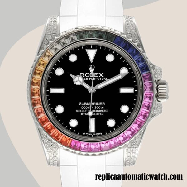 replica automatic Rolex Submariner Rolex Calibre 2813 Men's 116610 Black Dial Hands and Markers