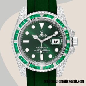 replica automatic Rolex Submariner 116610 Men's Rolex Calibre 2836/2813 Automatic Green Dial