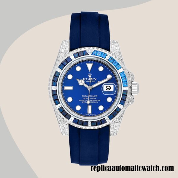replica automatic Rolex Submariner Rolex Calibre 2836/2813 Men's 116659 Blue Dial - Image 2