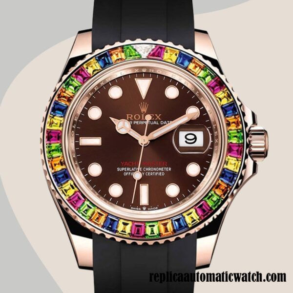 replica automatic Rolex Yacht-Master Rolex Calibre 2836/2813 116695 Men's Brown Dial