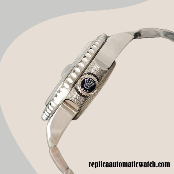 replica automatic Rolex GMT-Master II Men's Rolex Calibre 2813 116769 Silver-tone - Image 3