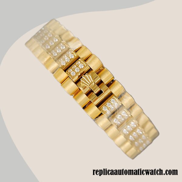replica automatic Rolex Day-Date 118348 Men's Rolex Calibre 2813 Gold-tone Automatic - Image 4