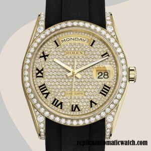 replica automatic Rolex Day-Date Men's 118388 Rolex Calibre 2813 Hands Champagne Dial