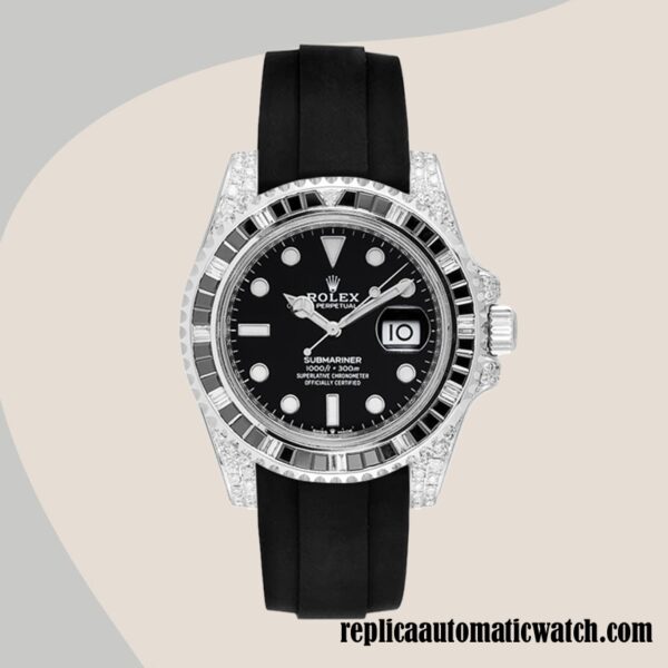 replica automatic Rolex Submariner Men's Rolex Calibre 2836/2813 126610 14mm Black-tone - Image 2