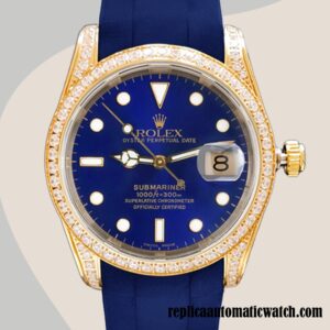 replica automatic Rolex Submariner 16613 Men's Rolex Calibre 2813 13mm Blue-tone