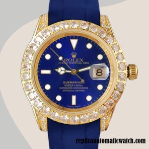 replica automatic Rolex Submariner 16613 Men's Rolex Calibre 2813 13mm Blue-tone