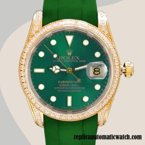 replica automatic Rolex Submariner Men's 16613 Rolex Calibre 2813 Green-tone Green Dial