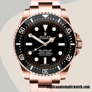 replica automatic Rolex Sea-Dweller Men's 116600 Rolex Calibre 2813 Rose Gold-tone 15mm