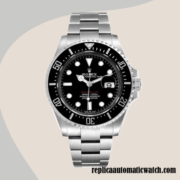 replica automatic Rolex Sea-Dweller Men's Rolex Calibre 2836 M126600-0002 Hands and Markers 15mm - Image 2