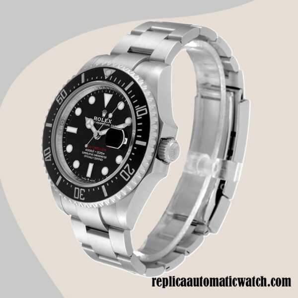 replica automatic Rolex Sea-Dweller Men's Rolex Calibre 2836 M126600-0002 Hands and Markers 15mm - Image 3
