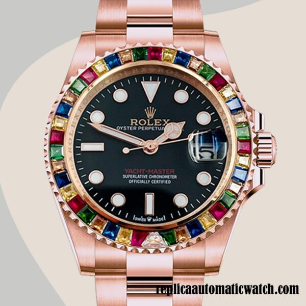 replica automatic Rolex Yacht-Master Rolex Calibre 2813 116695 Men's Black Dial Automatic