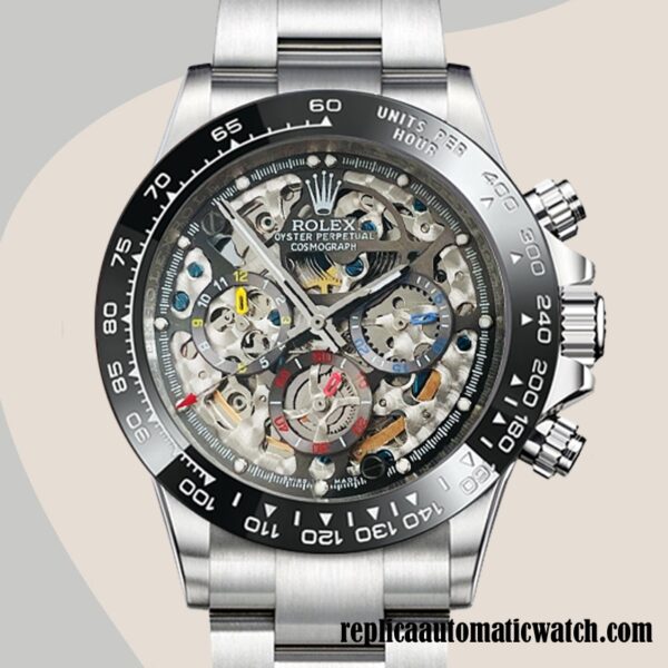 replica automatic Rolex Daytona Men's Skeleton Limited Edition Mingzhu Engine Automatic Skeleton Dial