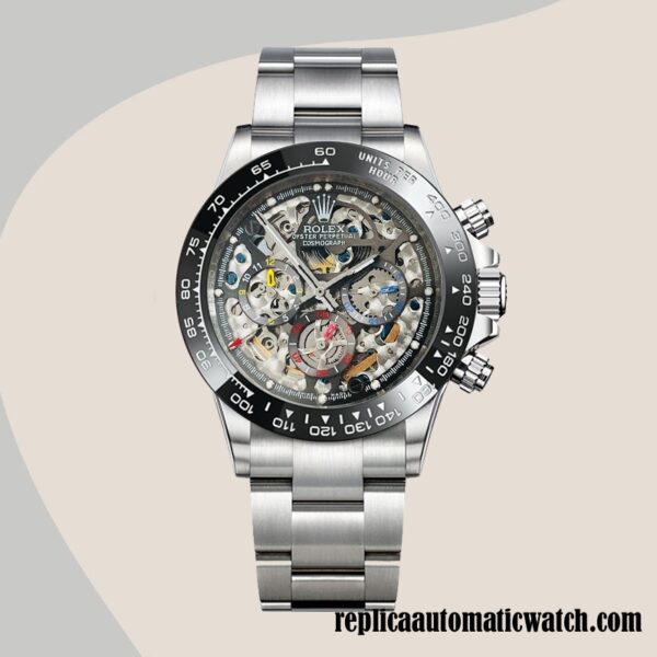 replica automatic Rolex Daytona Men's Skeleton Limited Edition Mingzhu Engine Automatic Skeleton Dial - Image 2